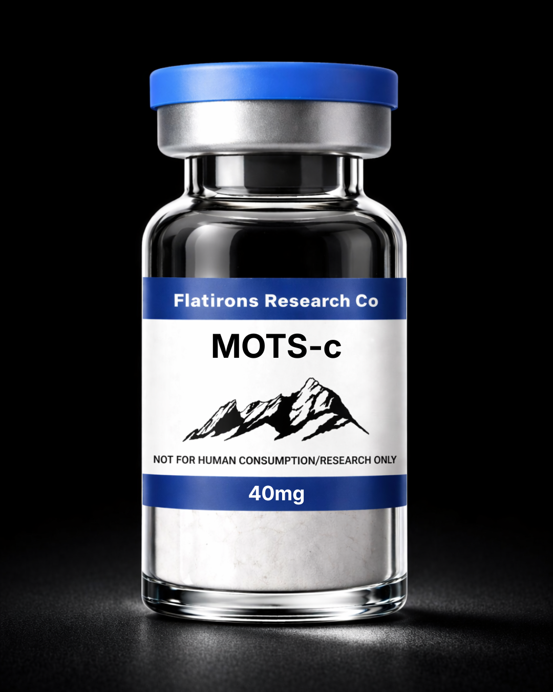 MOTS-c, 40mg mots c, 40mg, lyophilized peptide vial for laboratory research use only